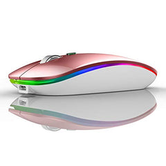 Silent Rechargeable Bluetooth 2.4G Wireless Gaming Mouse with 4 Buttons