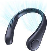 Mini Portable Neck Fan USB Rechargeable 3 Speed Hands Free Personal Cooling Fan