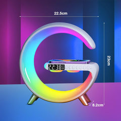 Multi Function G-Shaped Wireless Charger LED Lamp