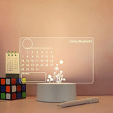 3D Acrylic LED Message Board with Stand & Rewritable Pen