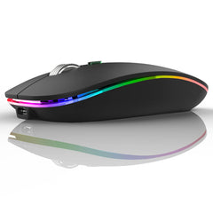 Silent Rechargeable Bluetooth 2.4G Wireless Gaming Mouse with 4 Buttons