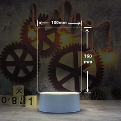 USB Note Board Lamp with Erasable Pen - Creative LED Night Light & Memo Reminder Board