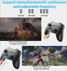 Bluetooth Wireless Gamepad - Compatible with Switch, Mac, PC, and Phone, Customizable Buttons, Type-C Rechargeable, 15-Hour Playtime