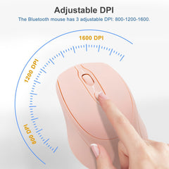 Pink Computer Mouse Optical 2.4G Mute Wireless Mouse