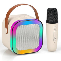 K12 Mini Portable Bluetooth Karaoke Speaker with Dual Microphones
