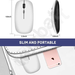 Silent Rechargeable Bluetooth 2.4G Wireless Gaming Mouse with 4 Buttons