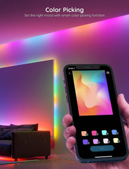 Govee H6125 RGBIC Bluetooth LED Strip Lights with Music Sync & Segmented Control