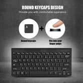 Seenda Slim Rechargeable Wireless Keyboard & Mouse Combo with Numeric Keypad