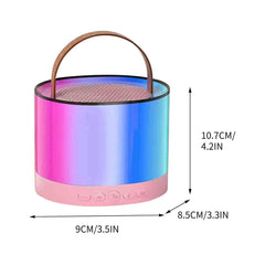 K52 Mini Bluetooth Speaker with Wireless Karaoke Mic & RGB Lights
