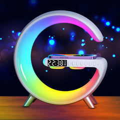 Multi Function G-Shaped Wireless Charger LED Lamp