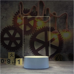USB Note Board Lamp with Erasable Pen - Creative LED Night Light & Memo Reminder Board