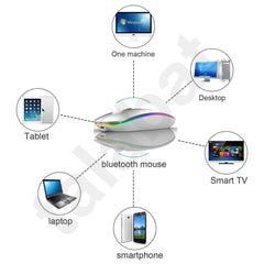 Silent Rechargeable Bluetooth 2.4G Wireless Gaming Mouse with 4 Buttons