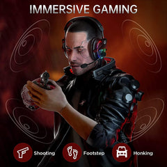 Tatybo-XW6 Gaming Headphones with Noise Canceling Microphone