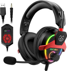 Tatybo-XW6 Gaming Headphones with Noise Canceling Microphone