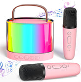 K52 Mini Bluetooth Speaker with Wireless Karaoke Mic & RGB Lights