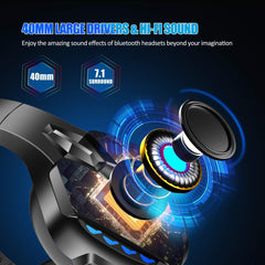 Pholnikas-Q10 Bluetooth Gaming Headset With Removable Microphone