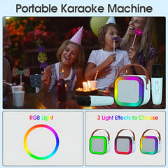 K12 Mini Portable Bluetooth Karaoke Speaker with Dual Microphones