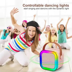 K12 Mini Portable Bluetooth Karaoke Speaker with Dual Microphones