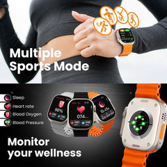 T800 Ultra Smartwatch: Big Display, Bluetooth Calling & Fitness Features