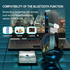 Pholnikas-G9000BT Wireless Gaming Headphones with 40H Playtime