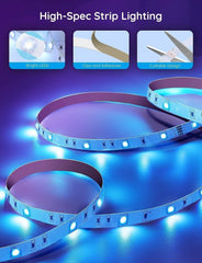 Govee H163A 16.4ft Bluetooth RGB LED Strip Lights - Perfect for Home Decor and Parties