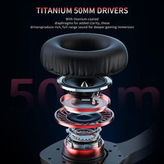 Binnune-BW01 Wireless Gaming Headset with Microphone for PC PS4 PS5