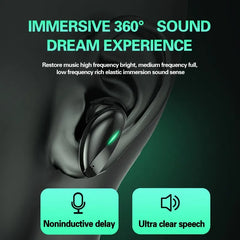 F1 TWS Wireless Earphone Sports Earbuds Touch Control Waterproof Noise Reduction