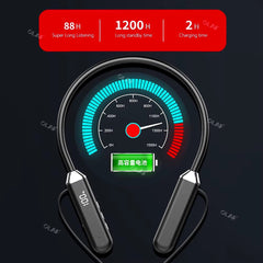 ED Neckband Earphones Wireless Bluetooth 5.2 Smart Digital Display