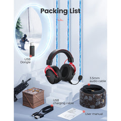 MPOW-MPOWAIR BH415A 2.4G Wireless Gaming Headset