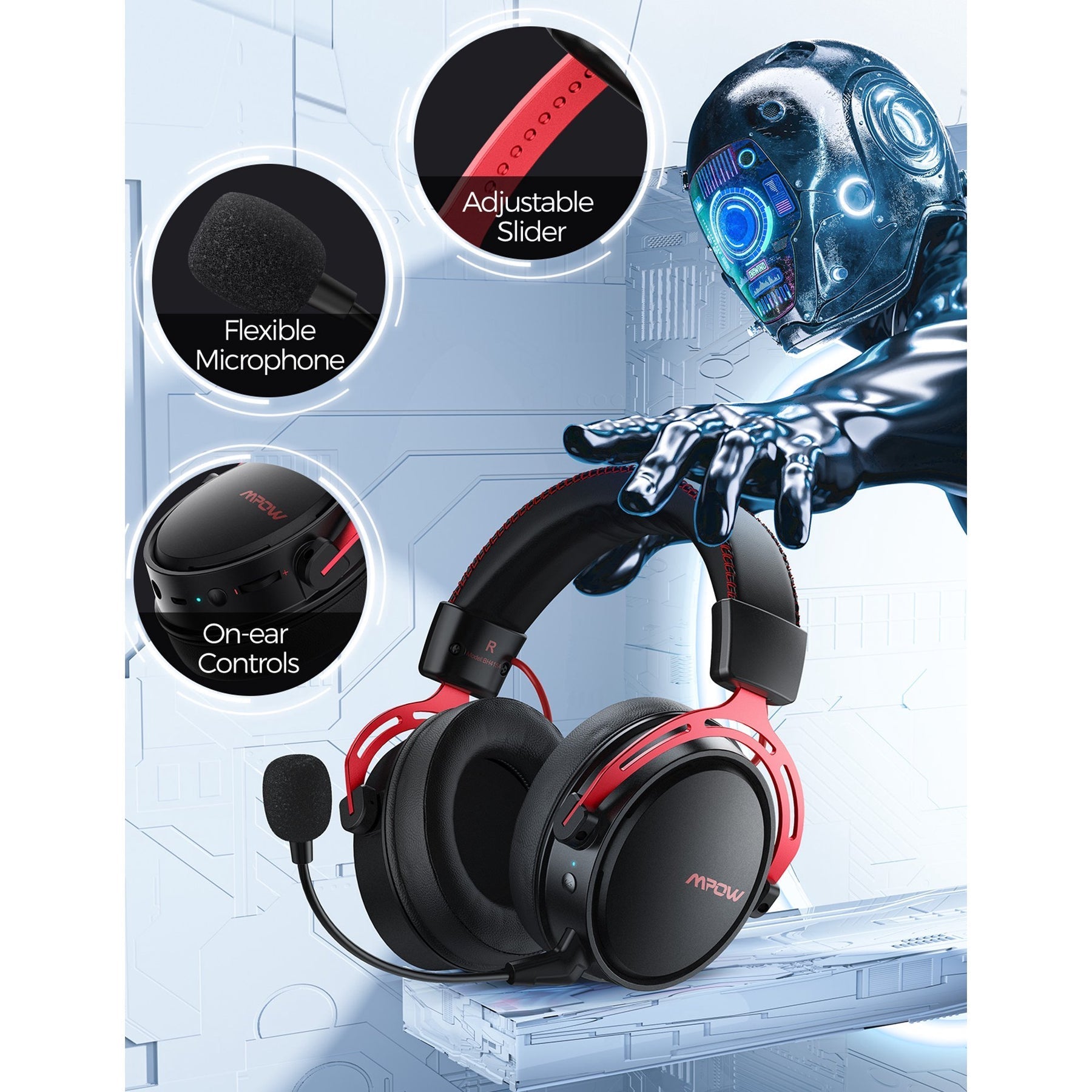 MPOW-MPOWAIR BH415A 2.4G Wireless Gaming Headset