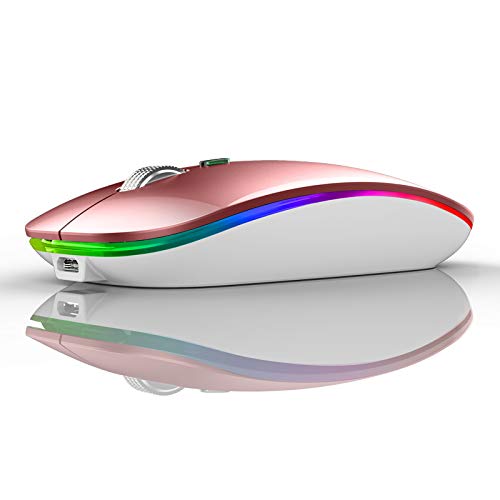 Silent Rechargeable Bluetooth 2.4G Wireless Gaming Mouse with 4 Buttons