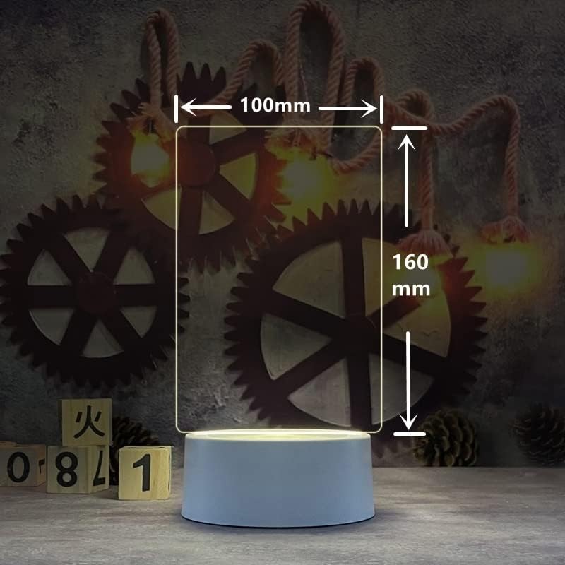 USB Note Board Lamp with Erasable Pen - Creative LED Night Light & Memo Reminder Board