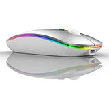 Silent Rechargeable Bluetooth 2.4G Wireless Gaming Mouse with 4 Buttons