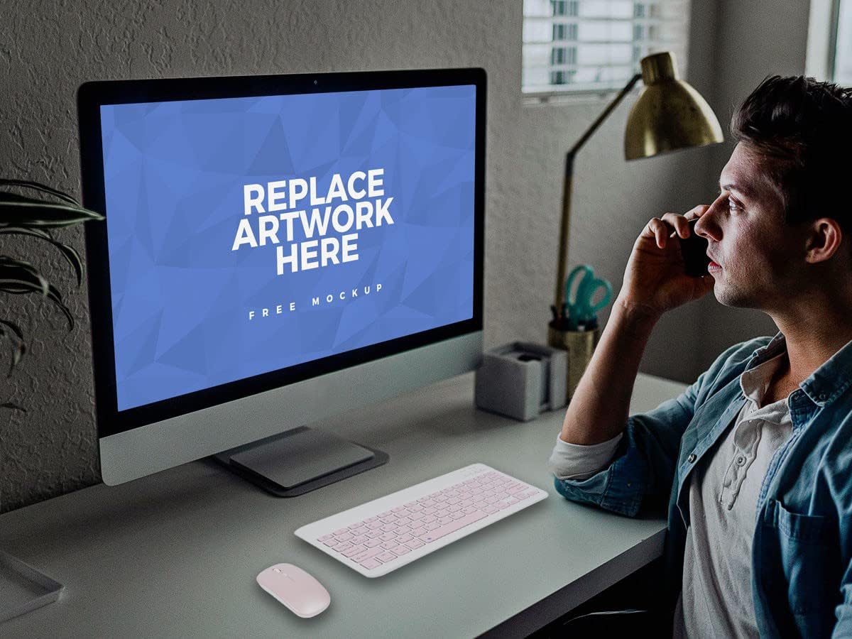 Ultra-Slim Rechargeable Bluetooth Keyboard and Mouse Combo for iOS & Android Devices - Stylish Pink