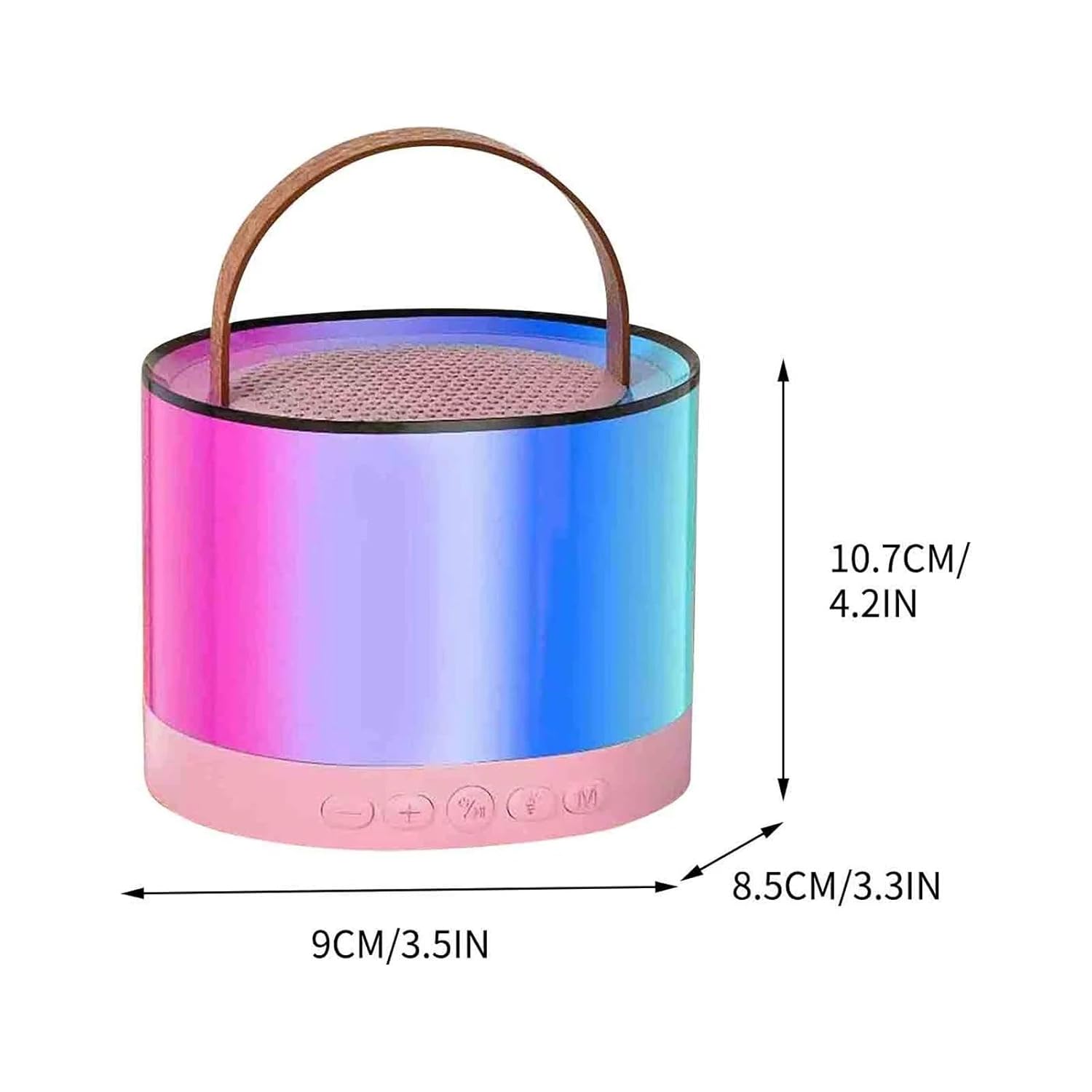 K52 Mini Bluetooth Speaker with Wireless Karaoke Mic & RGB Lights