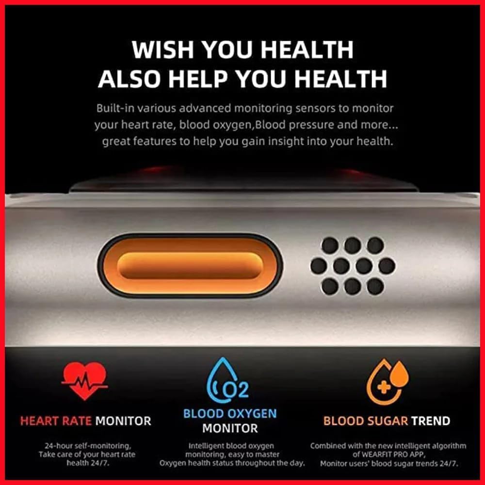 T800 Ultra Smartwatch: Big Display, Bluetooth Calling & Fitness Features