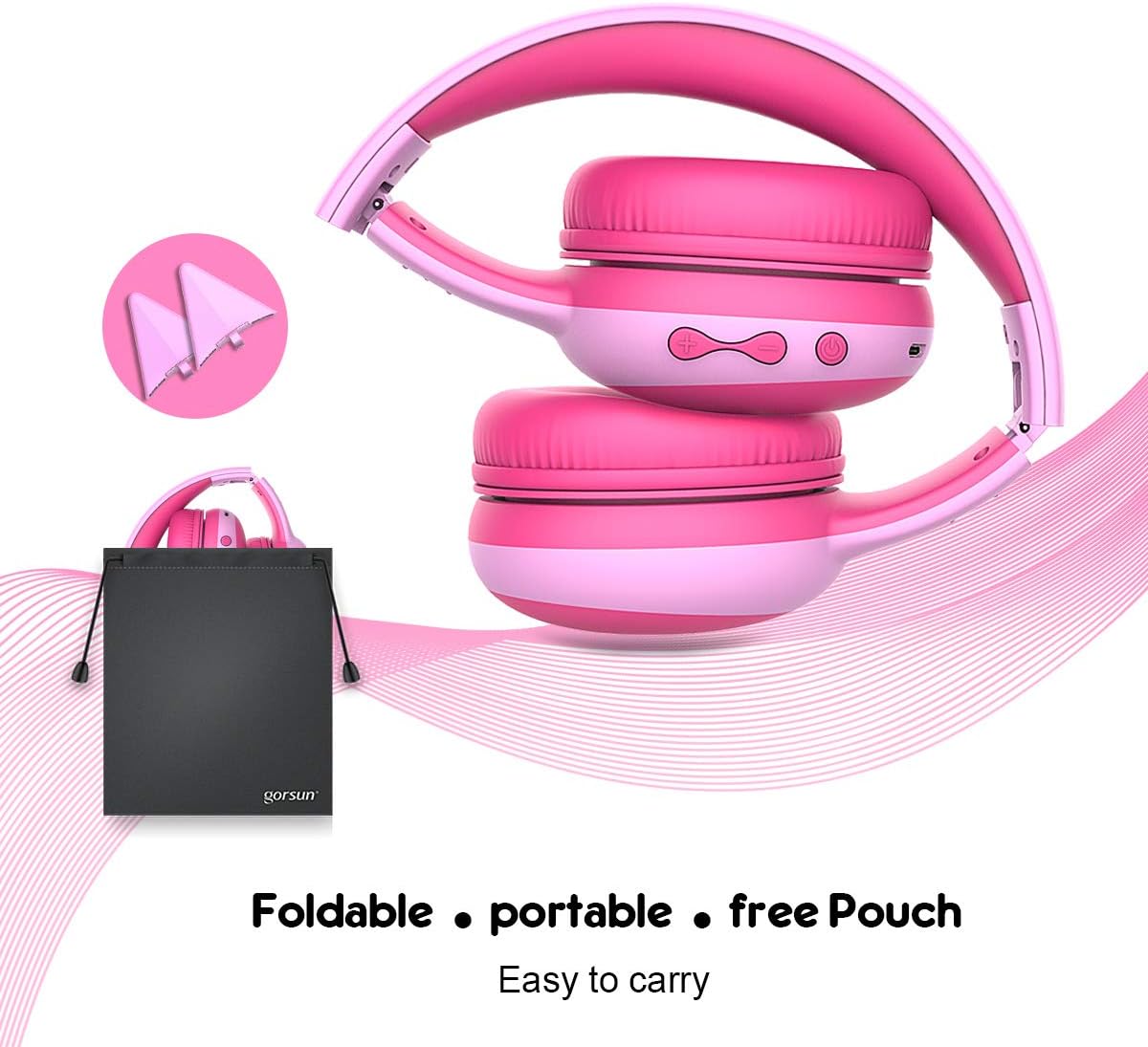 Gorsun-E61V Wired Headset Earphones for Children