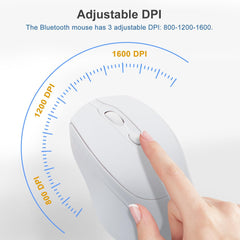 White Computer Mouse Optical 2.4G Mute Wireless Mouse