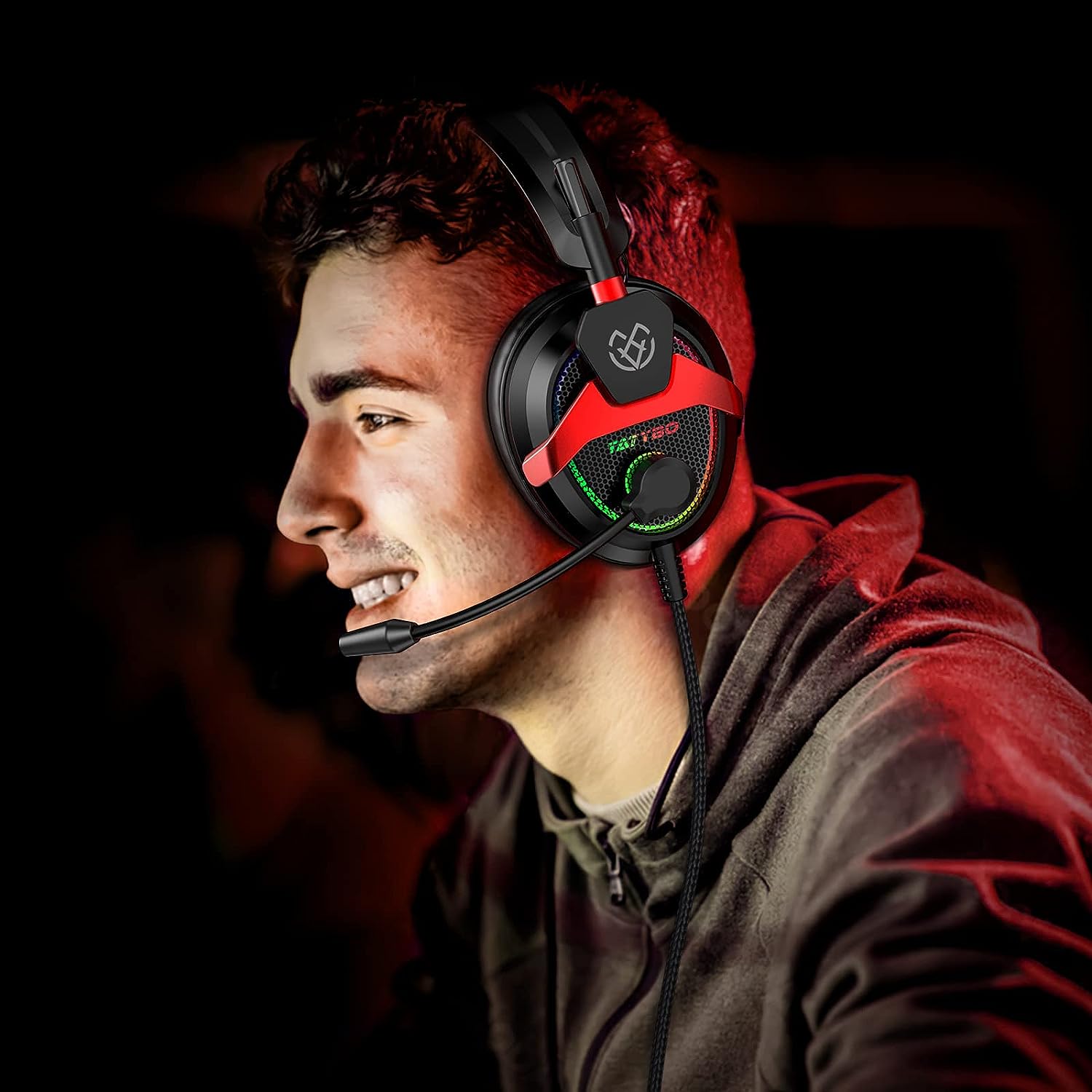 Tatybo-XW6 Gaming Headphones with Noise Canceling Microphone