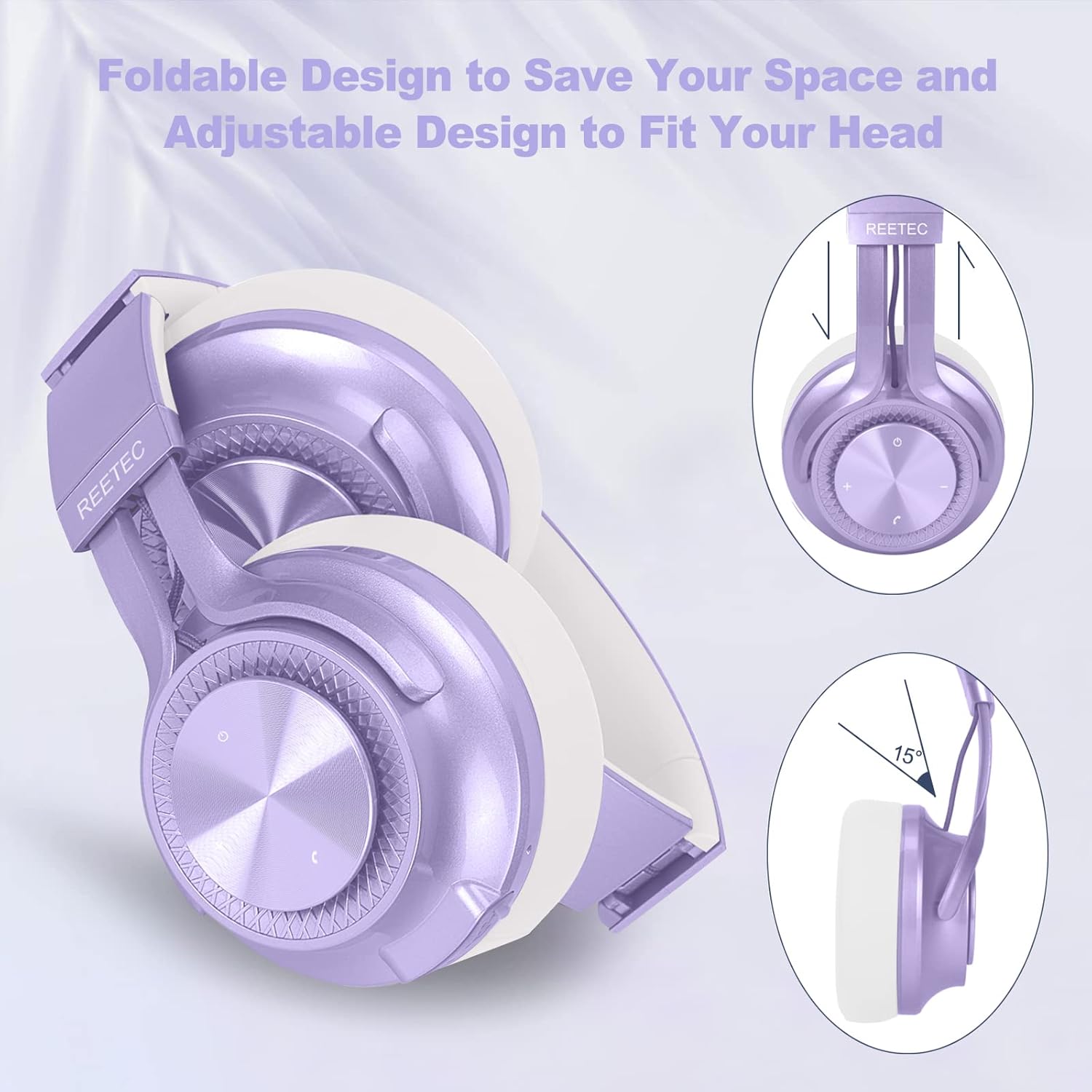 Reetec-BT-X9 Bluetooth V5.0 Wireless Headphones with Microphone