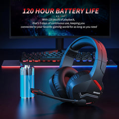Binnune-BW01 Wireless Gaming Headset with Microphone for PC PS4 PS5