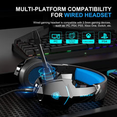 Pholnikas-G9000BT Wireless Gaming Headphones with 40H Playtime
