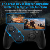 Bluetooth Wireless Gamepad - Compatible with Switch, Mac, PC, and Phone, Customizable Buttons, Type-C Rechargeable, 15-Hour Playtime