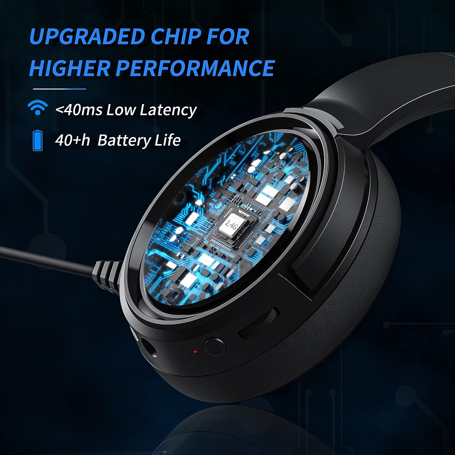 Binnune-BW02-BT Wireless Gaming Headset with Microphone 