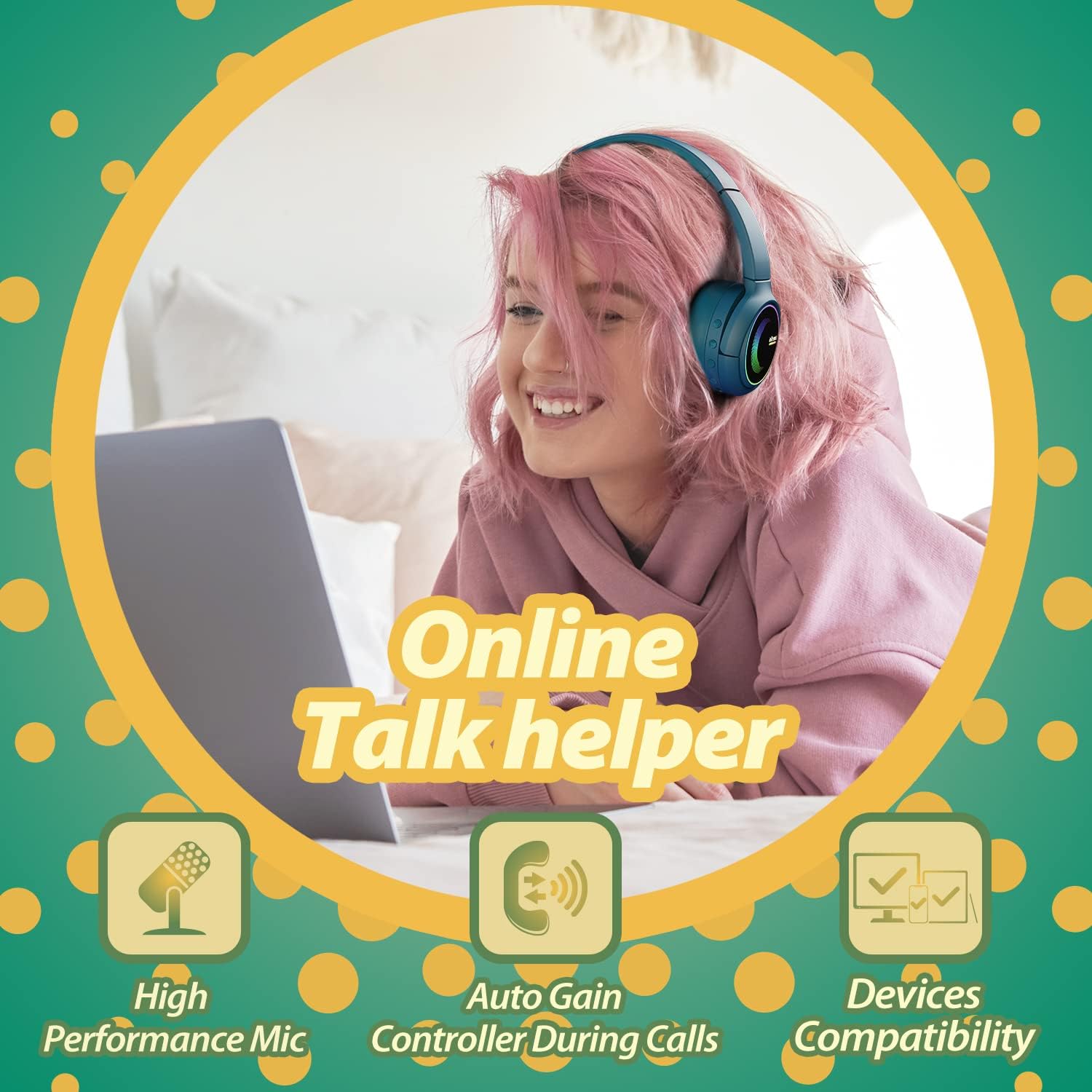 I-clever-BTH-15 Bluetooth Wireless Headphone