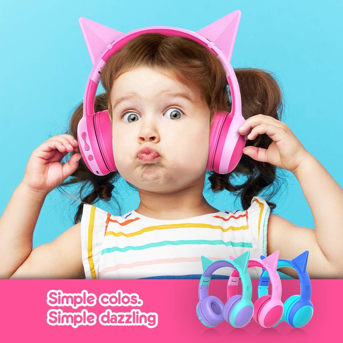 Gorsun-E61V Wired Headset Earphones for Children