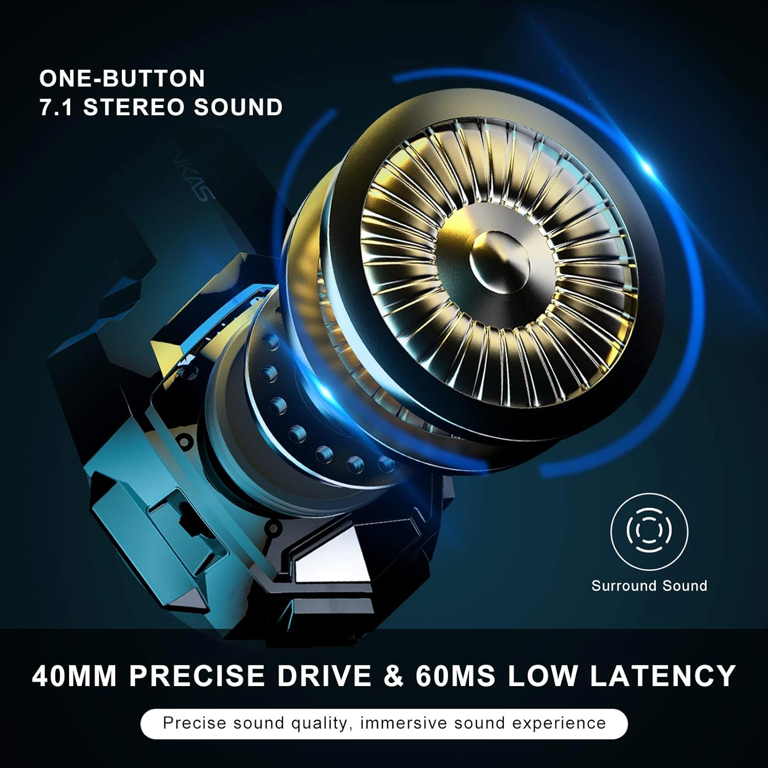 Pholnikas-G9000BT Wireless Gaming Headphones with 40H Playtime