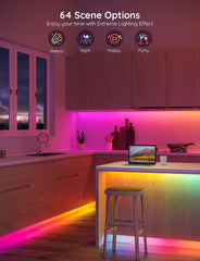 Govee H6125 RGBIC Bluetooth LED Strip Lights with Music Sync & Segmented Control