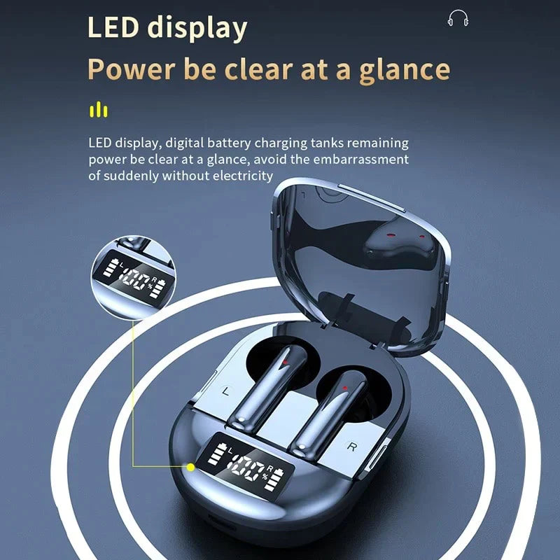 K40 Digital Display Bluetooth 5.3 Wireless Earbuds