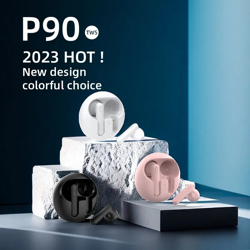 P90 TWS Bluetooth 5.3 Headset Wireless Headset EarjoyPK